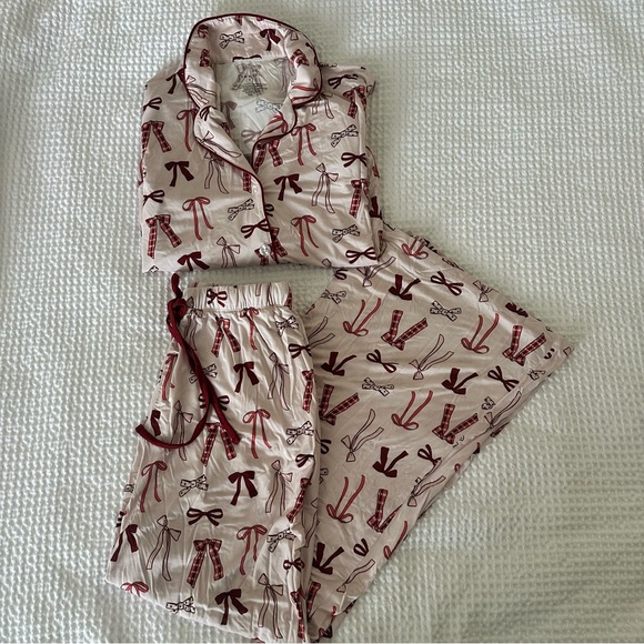 In My Jammers Other - In My Jammers Bow Print Pajama Set